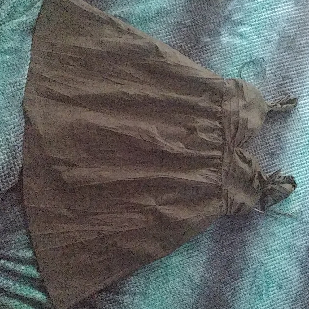 Maggy London Chiffon Sweatheart Pleated Dress